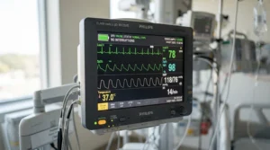 Demonstrating uninterrupted switchover time with a power station for medical equipment home backup to protect sensitive health monitors.