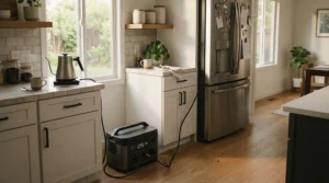 Using a power station for whole house backup to run essential kitchen appliances safely