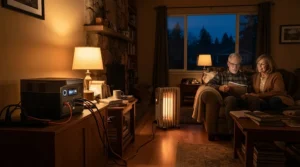 A dependable power station for growing power needs keeping a family home lit during winter
